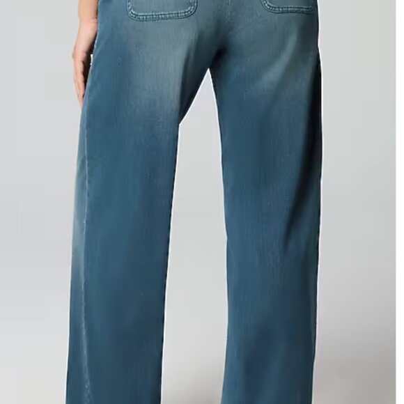 Pure Jill Wide-Leg Knit Jeans, Size L - Picture 1 of 3